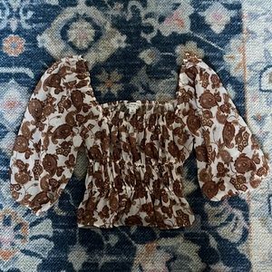 Miss Selfridge Paisley top